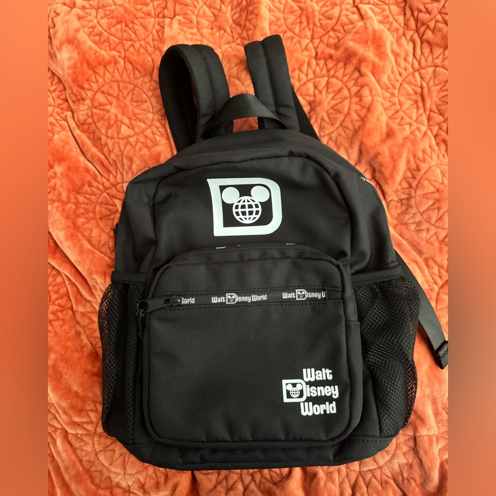 Disney Parks WDW Small Black Backpack
